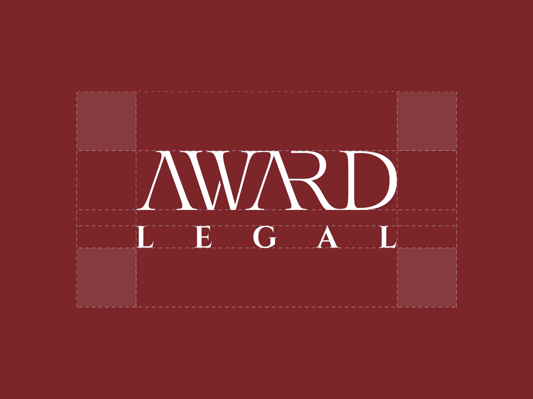 logo design concept for AWard Legal branding