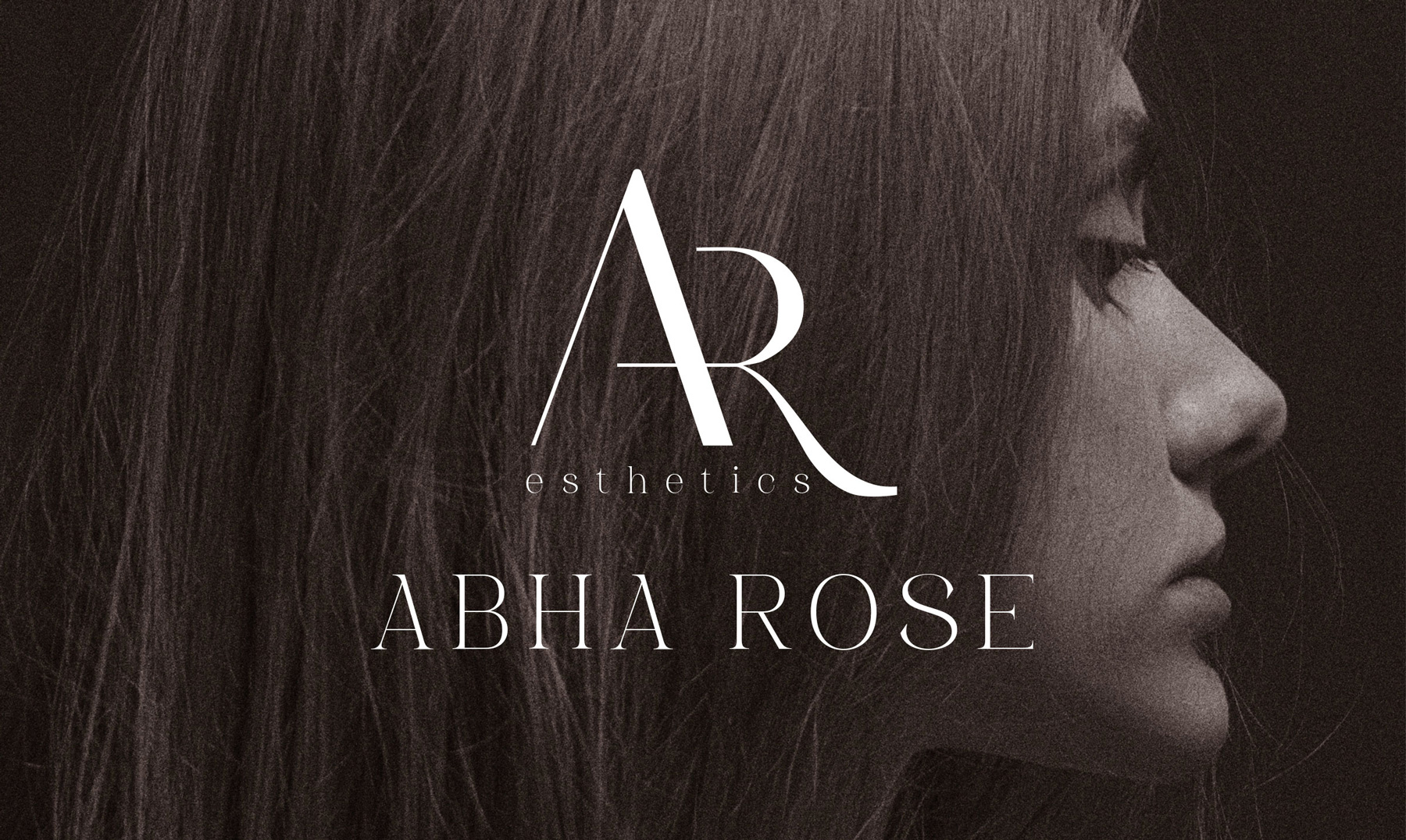 Abha Rose beauty brand identity hero image