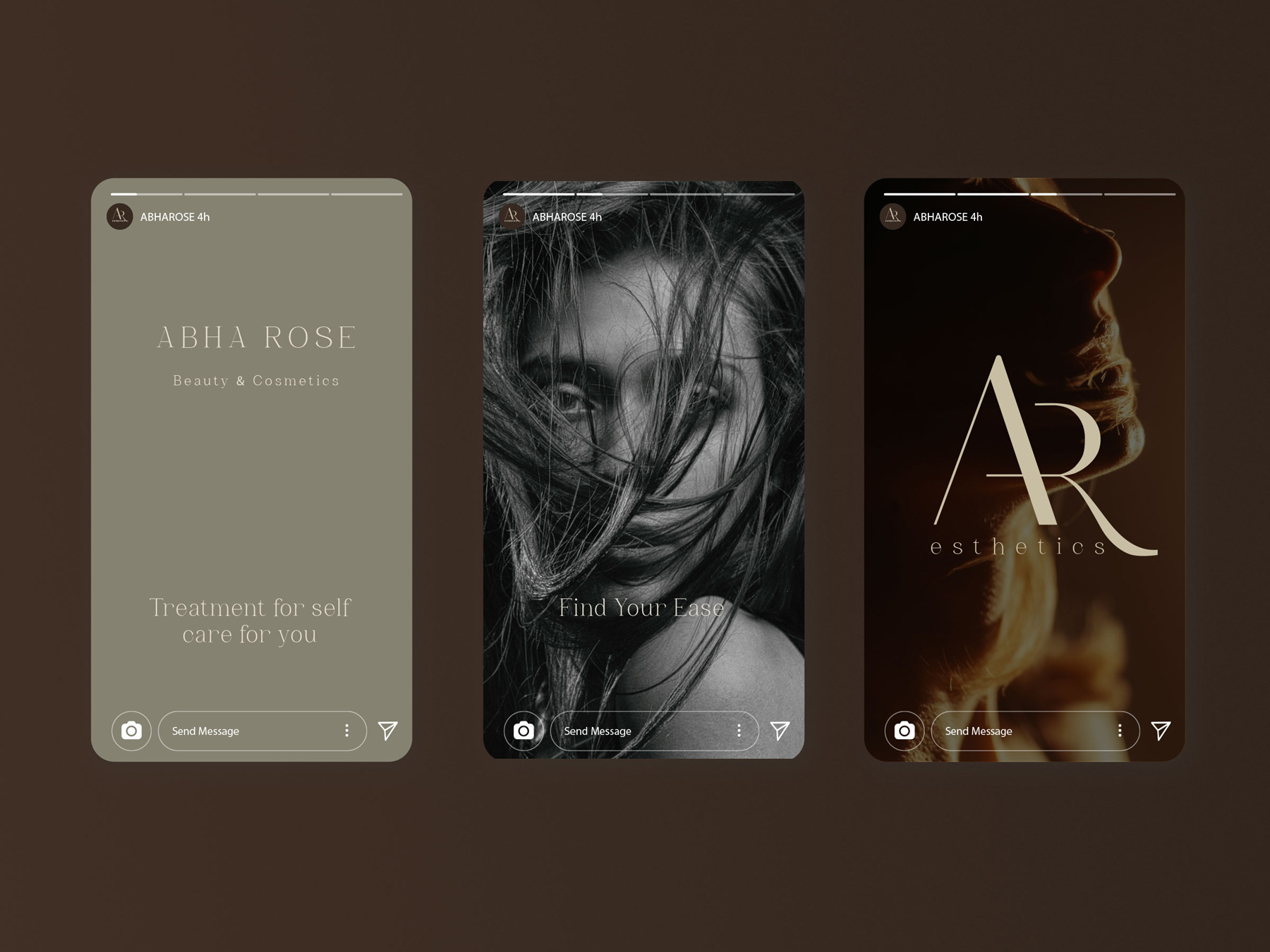 Abha Rose social media visuals and branding