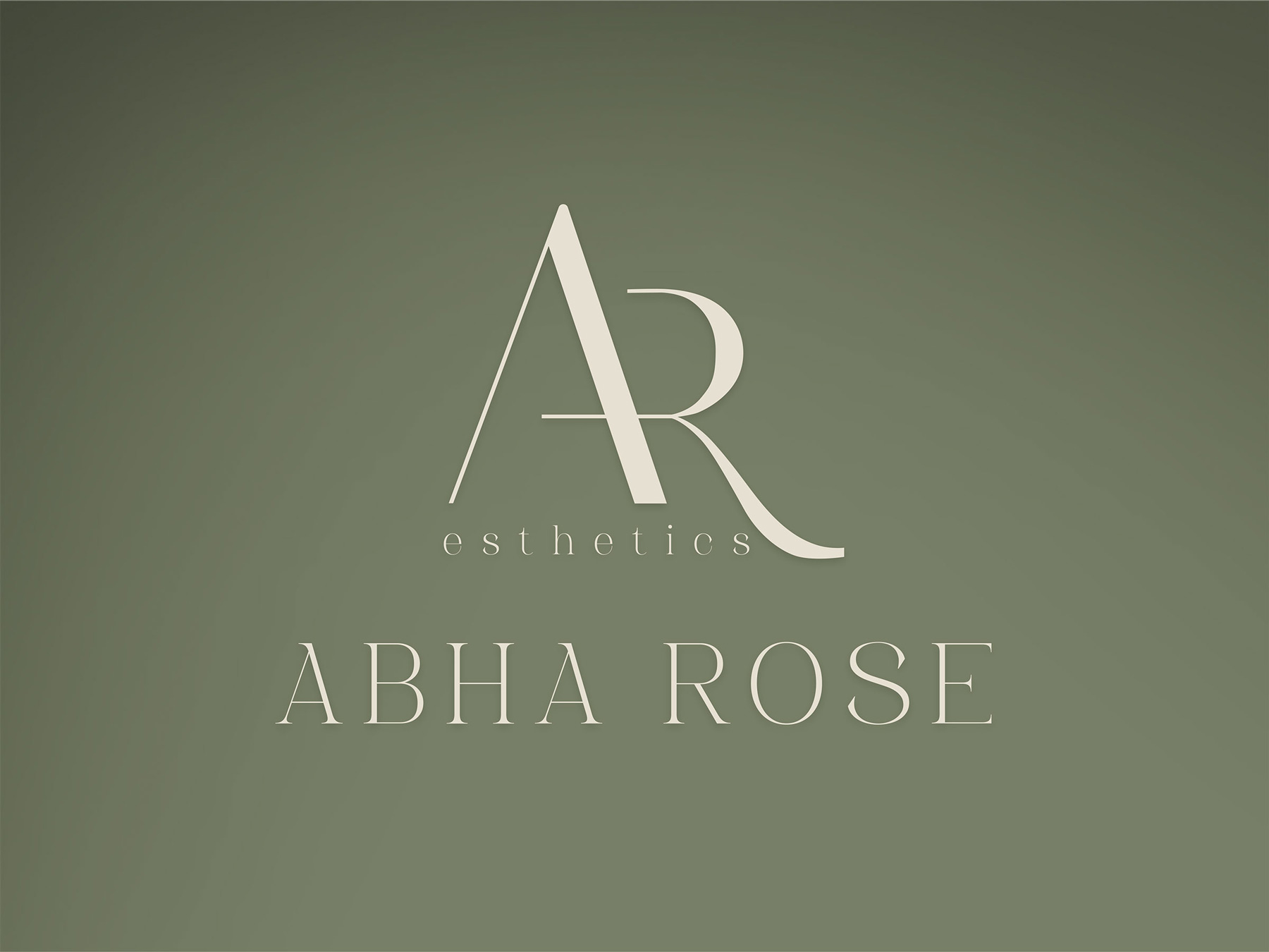 Abha Rose logo concept and typography