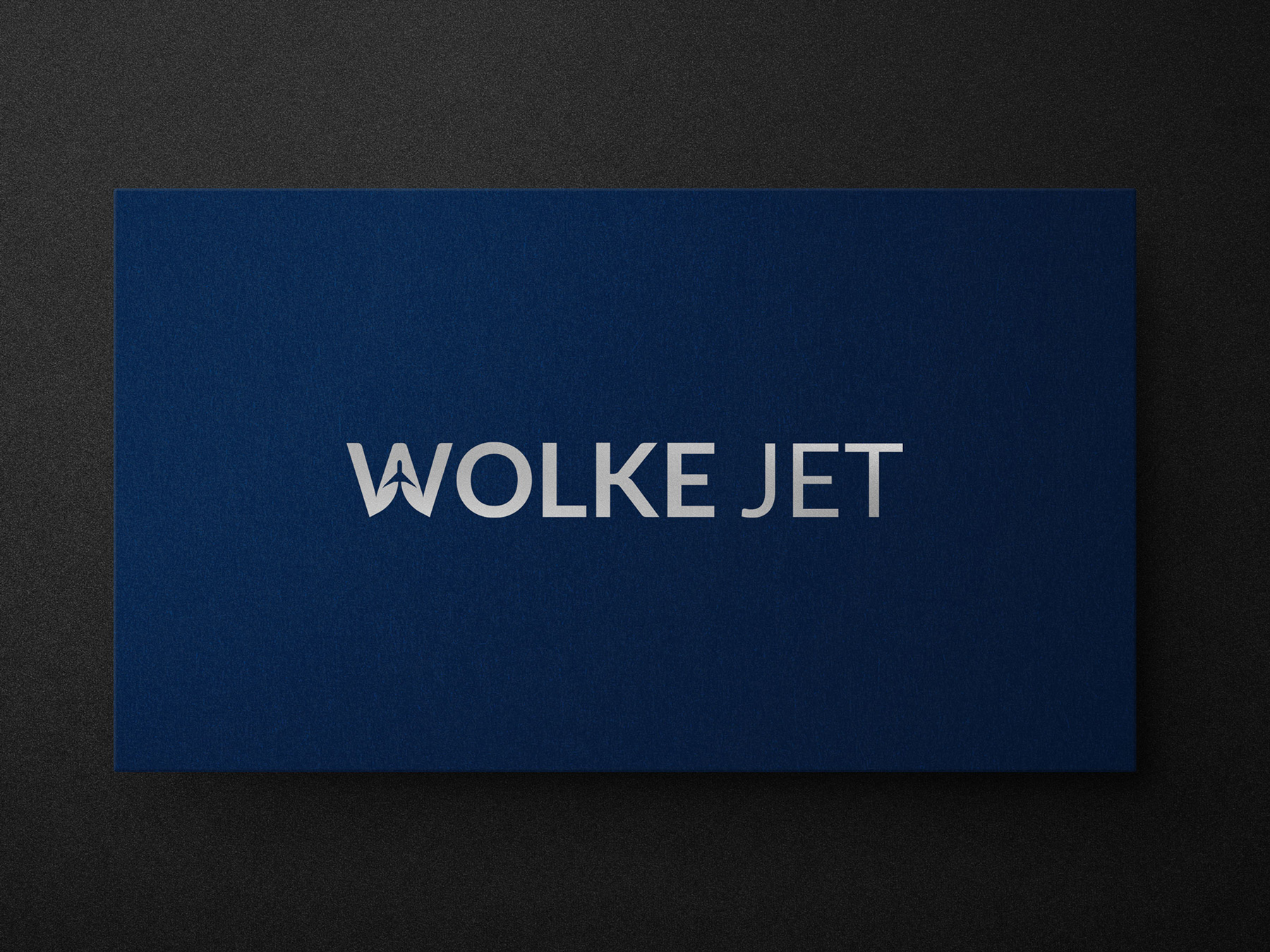 Wolke Jet logo design overview