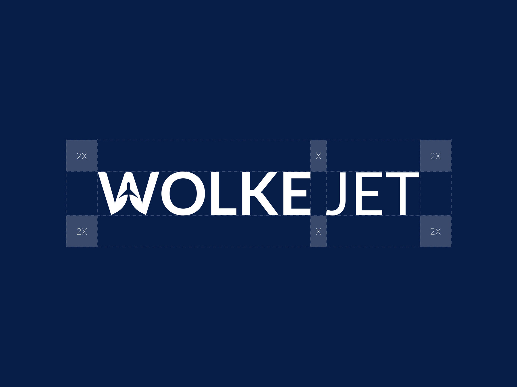 Wolke Jet logo design