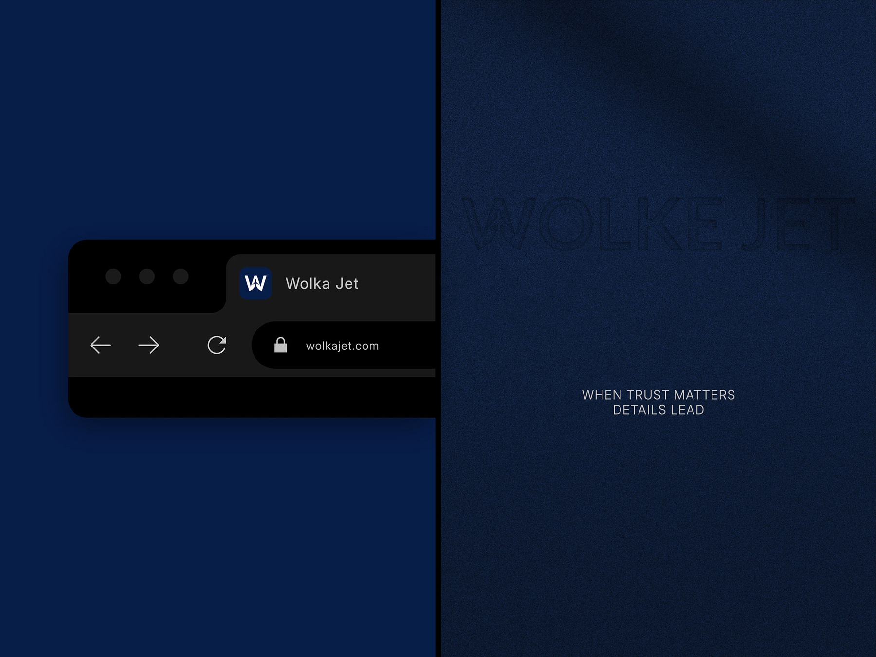 Wolke Jet branding design website