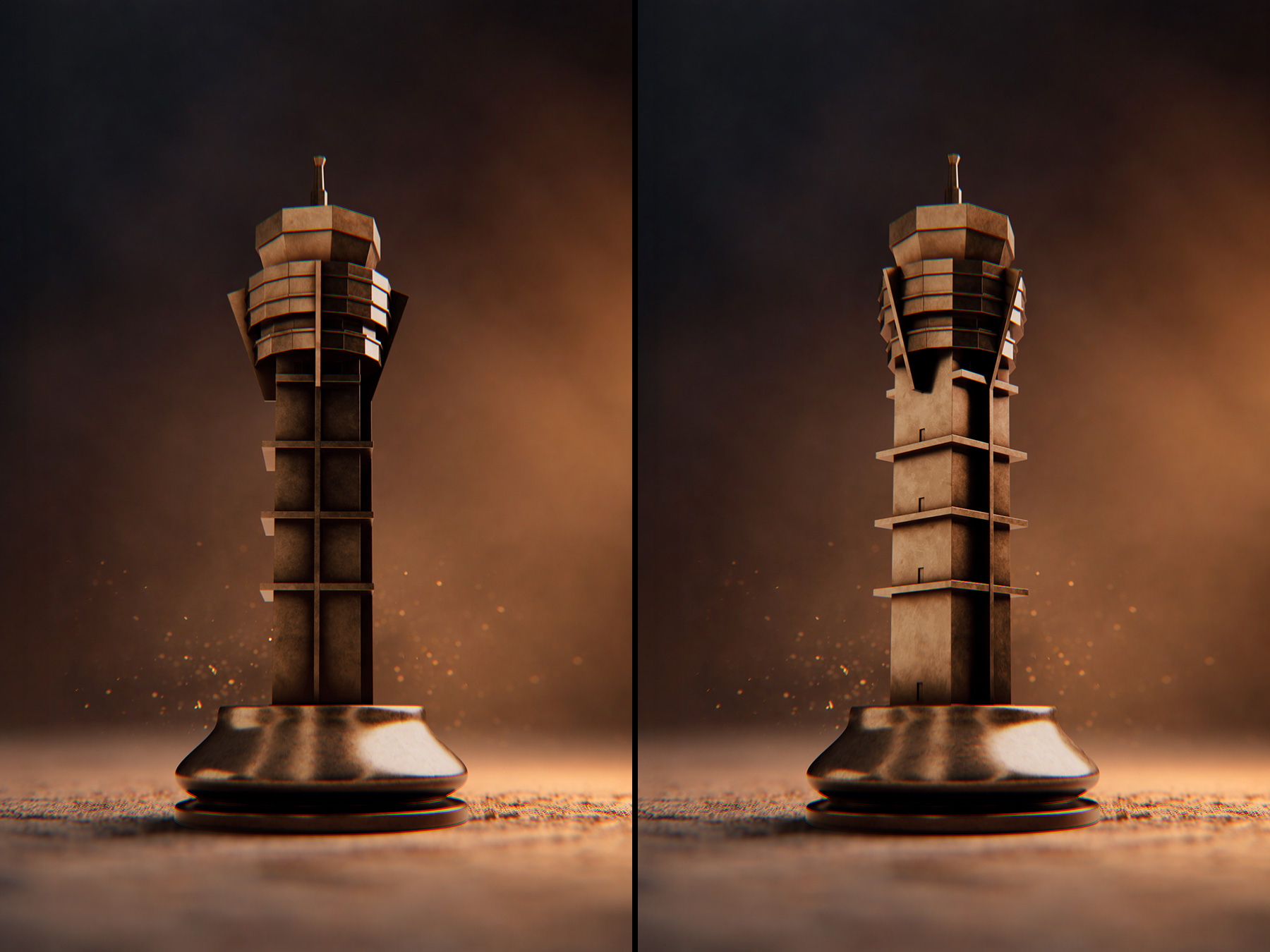 3D Chess Set Rook